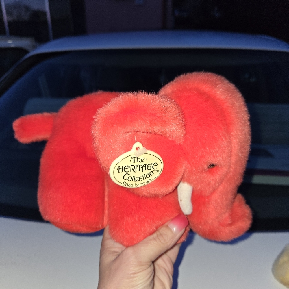 Vintage Heritage Collection Red Elephant Plush